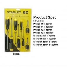 Stanley Cushion Grip 2 Screwdriver Set 92004
